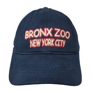 Bronx Zoo New York City Child Strapback Hat Blue One Size Adjustable Jacobson